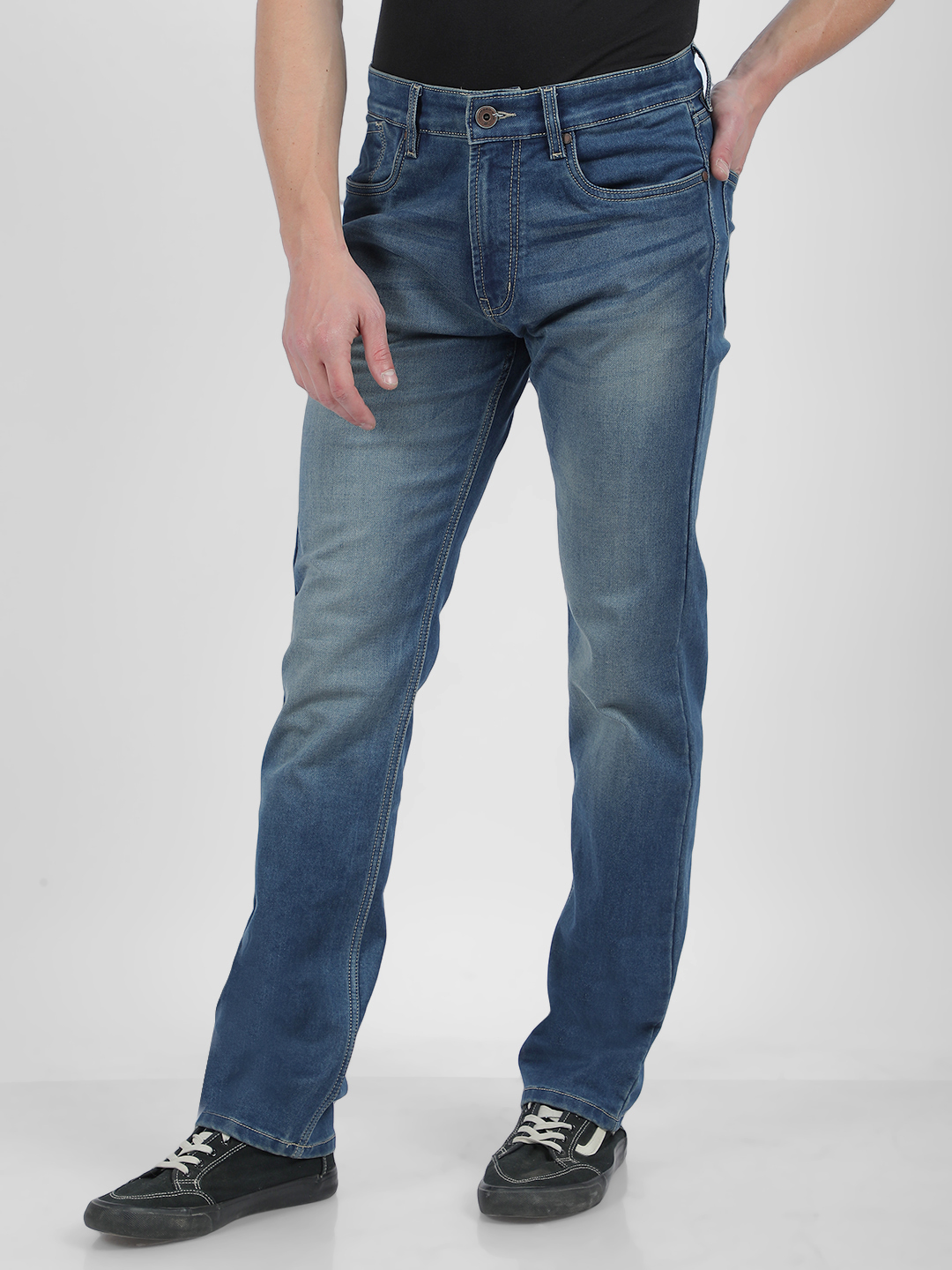 Numero Uno Men Faded Blue Jeans
